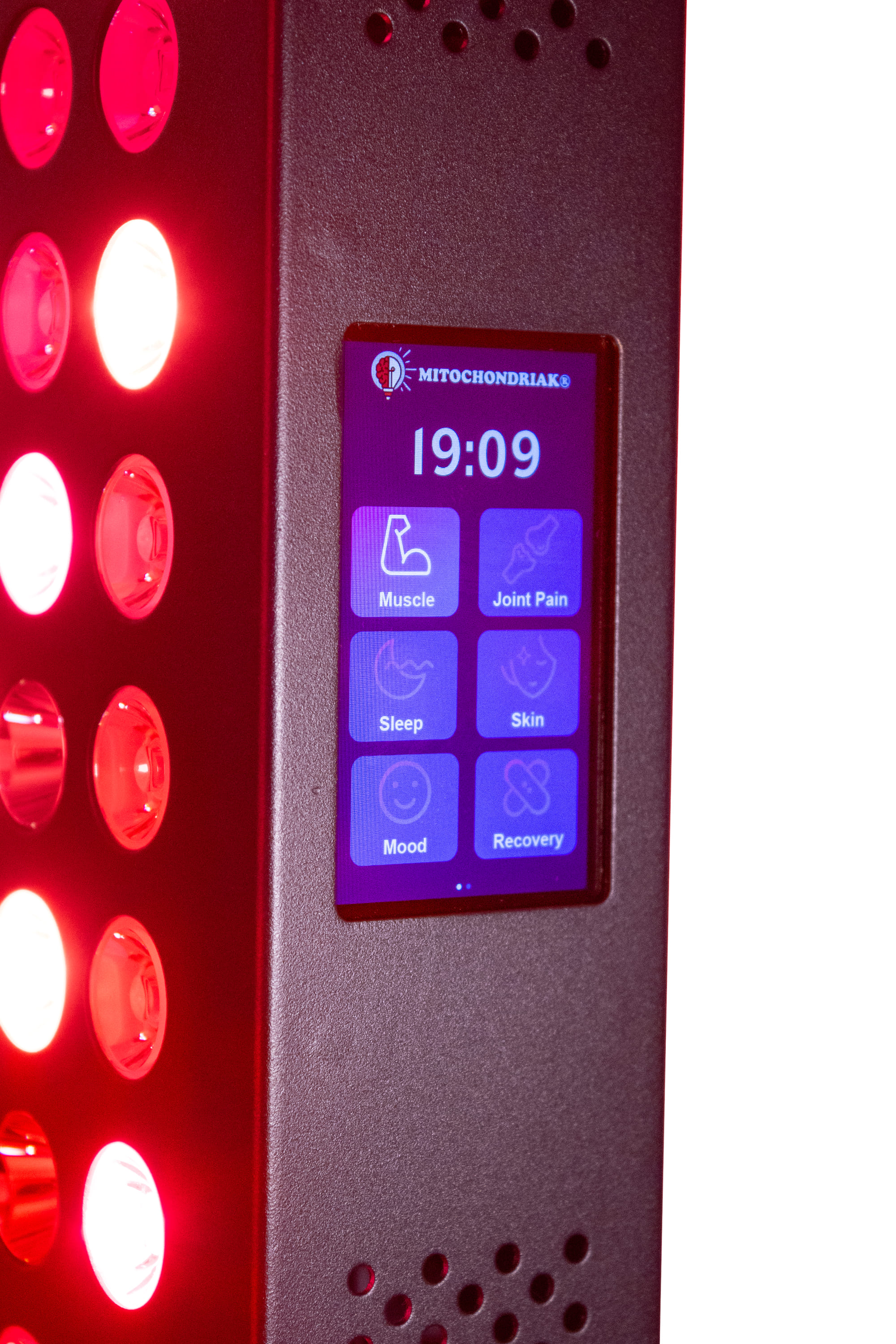 Mitochondriak - red, nir and UV light therapy devices, blue light blocking glasses and indoor lightning solutions